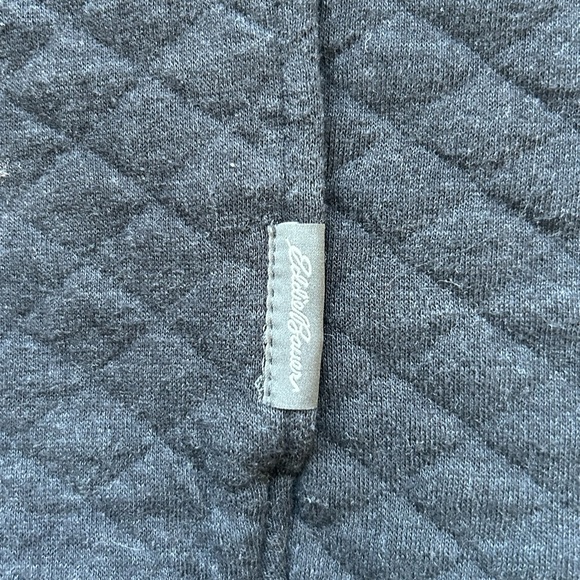 Eddie Bauer Casual Quilted Fleece - Charcoal Black - Picture 2 of 6